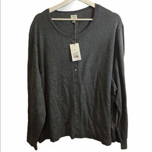 Button front sweater 4x